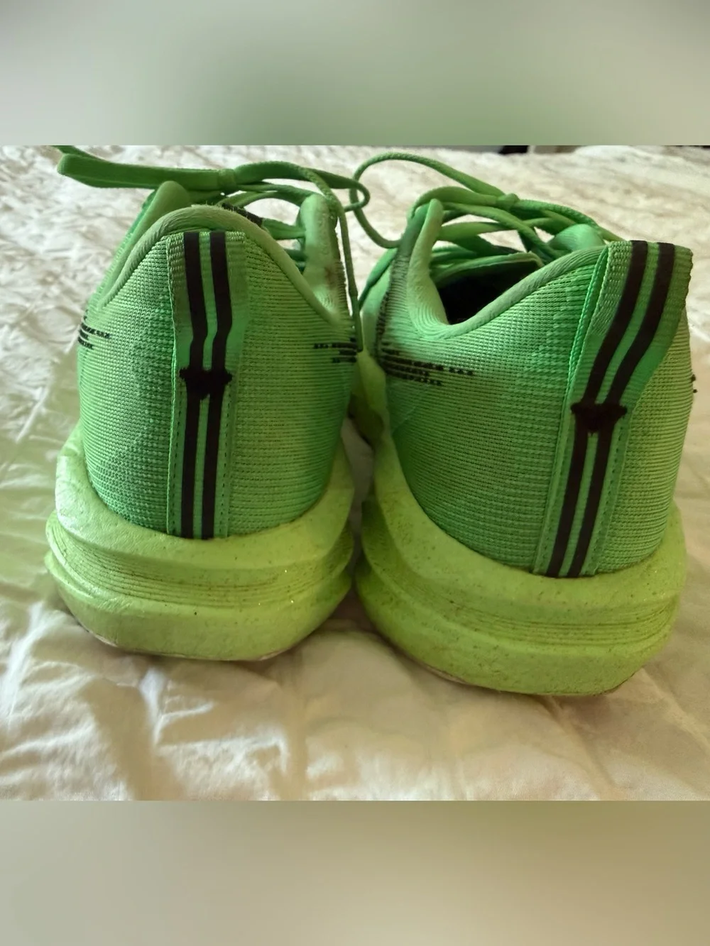 Asics women novablast green running shoes 9